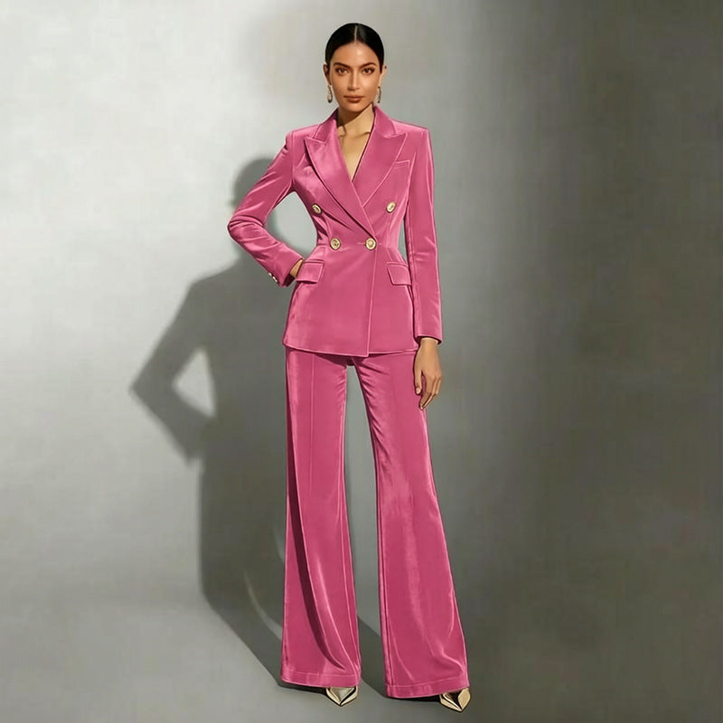 Damen Elegantes und Hochwertiges Samtanzug Shop Nory