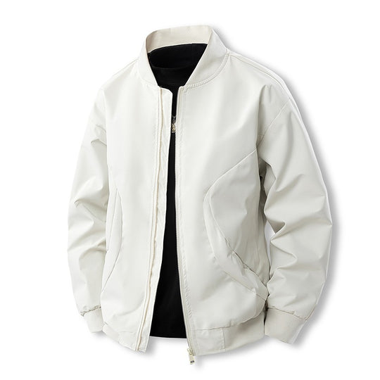 Herren Leichte Casual-Bomberjacke im Clean‑Look mit Stehkragen und gerippten Bündchen Shop Nory