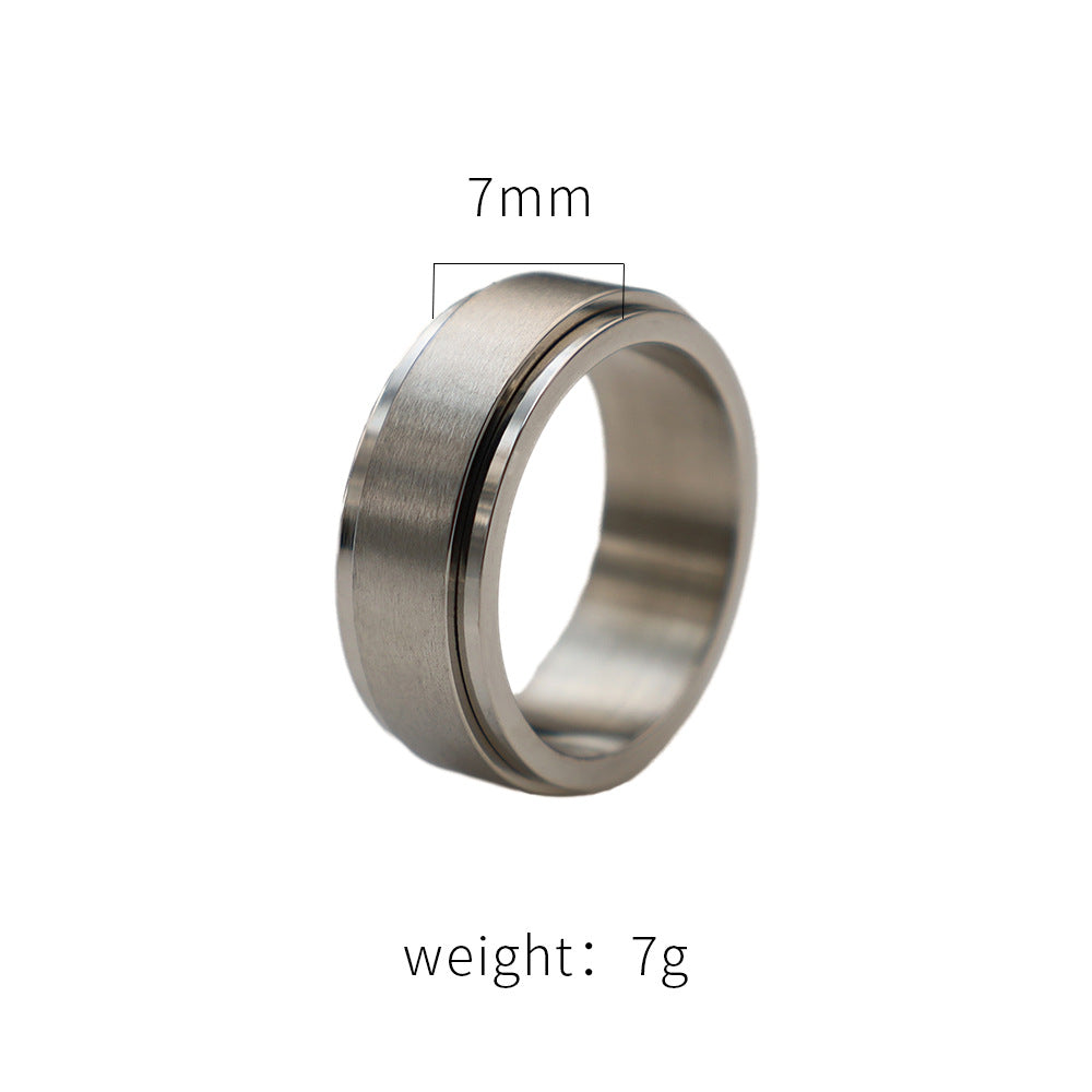 Herren Hochwertiger Edelstahl Ring mit minimalistischer Oberfläche Shop Nory