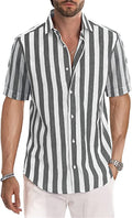 Herren Hemd mit gestreiftem Revers