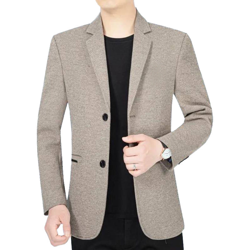 Herren Slim-Fit Sakko mit dezentem Logo und StrukturgewShop Norye Shop Nory