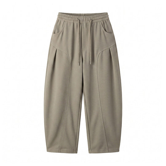 Damen Relaxed-Cropped Jogpant mit Tunnelzug, seitlichen Falten und Eingrifftaschen Shop Nory