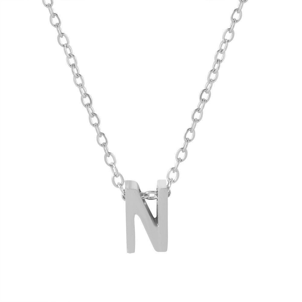 Damen personalisierte Initial Anhänger Halskette Shop Nory