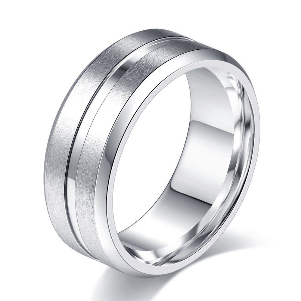 Herren Ring mit modernem zweifarbigen Oberflächenfinish Shop Nory