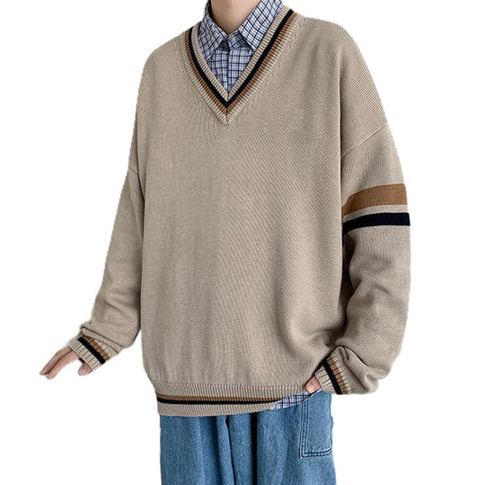 Damen Eleganter V-Ausschnitt Pullover Shop Nory