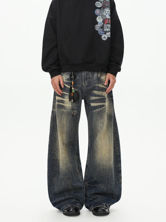 Herren Lässige Ultra-Baggy Jeans Shop Nory