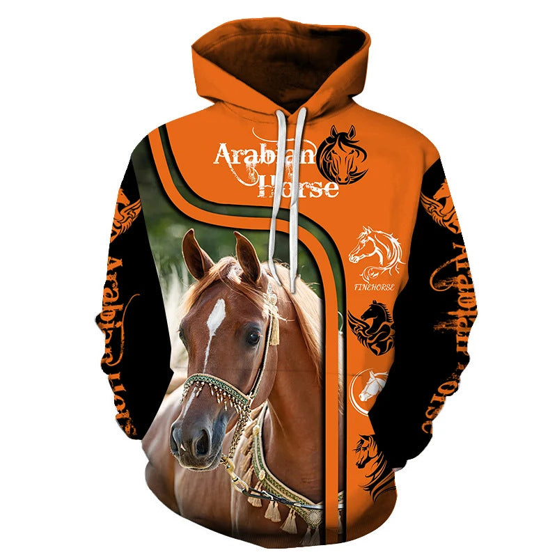 Unisex Kapuzenpullover mit kreativem Wolfsmotiv Shop Nory