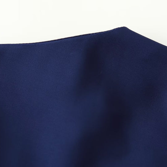 Damen Langärmeliges Maxikleid mit geraffter Empire‑Silhouette und Schlüsselloch‑Ausschnitt Shop Nory
