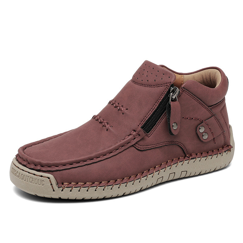 Herren Bequeme und modische Stiefeletten mit Reißverschluss
