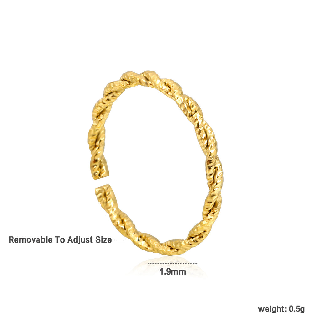 Damen Ring mit kunstvollem Schlangenmotiv und verstellbarem Design Shop Nory