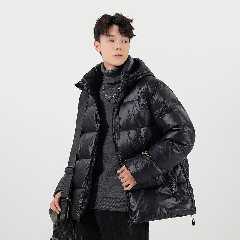 Unisex Wattierte Kapuzenjacke mit Thermo-Isolierung und verstellbarem Saum Shop Nory