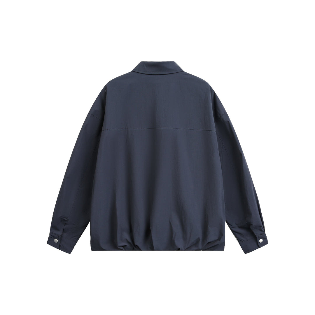 Herren Oversize Coachjacke mit Druckknopf‑Verschluss und geradem Saum Shop Nory
