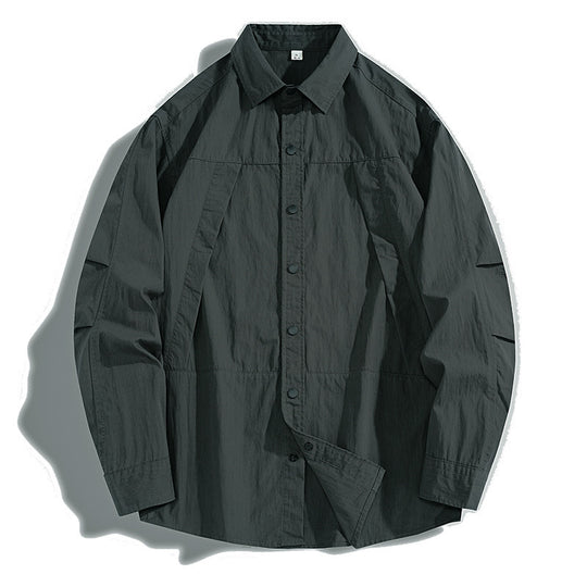 Herren Technisches Field-Overshirt im Utility-Look mit Druckknopfleiste und kastiger Passform Shop Nory