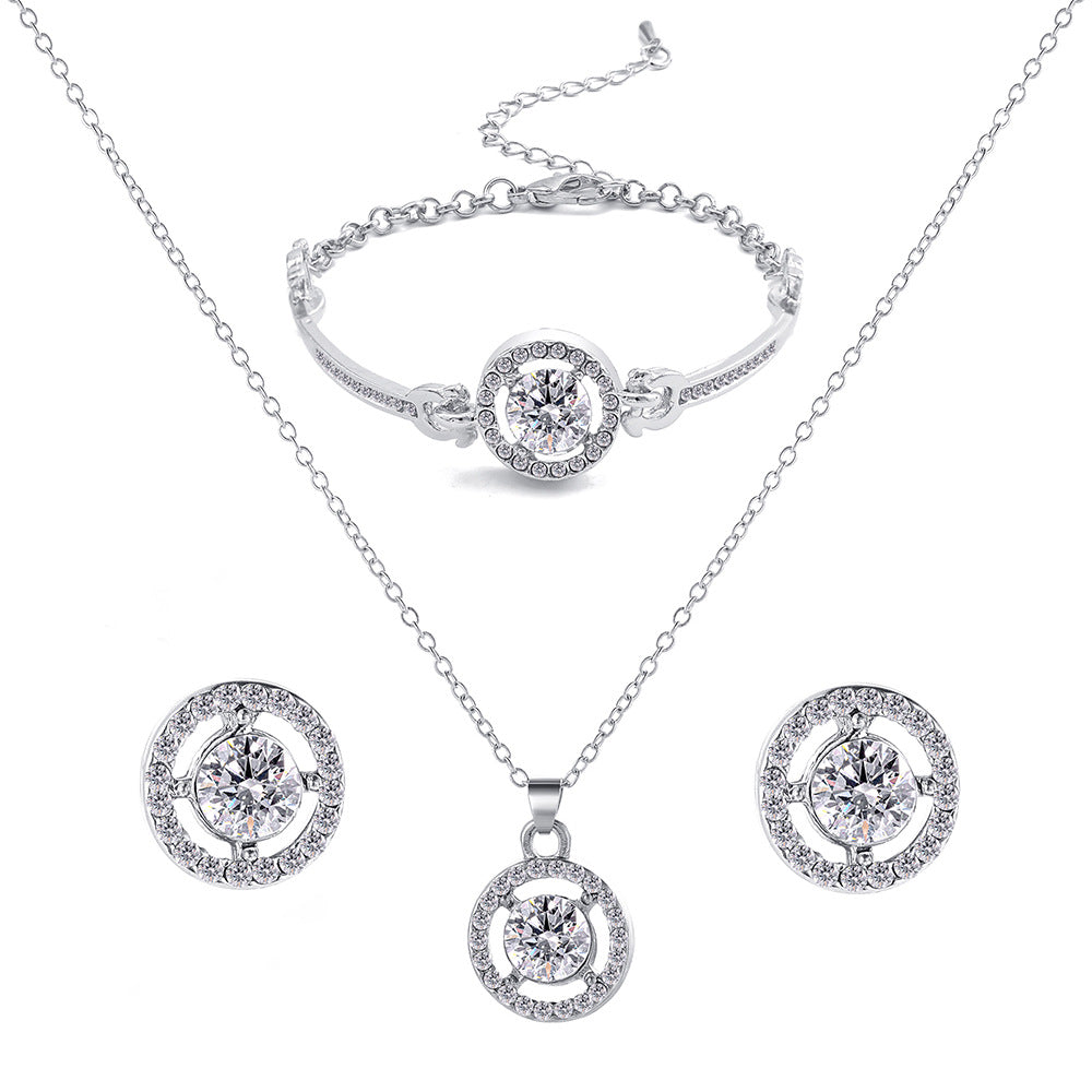 Damen Schmuckset mit funkelndem Kristalldesign Shop Nory