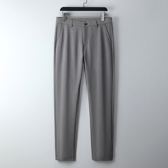 Herren Schmal geschnittene Anzughose aus Stretchtwill mit geradem Bein Shop Nory