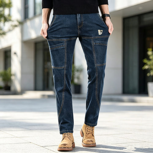 Herren Bequeme und stylische Workwear Denim Hose Shop Nory