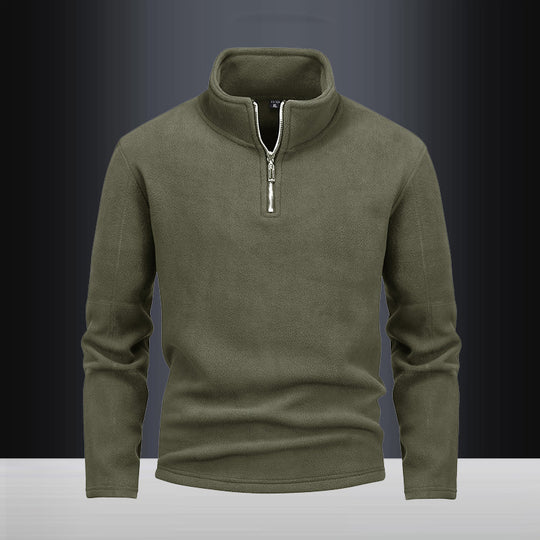 Herren nan Fleece-Halbzip-Pullover mit Stehkragen und flauschiger Mikrofleece-Qualität Shop Nory