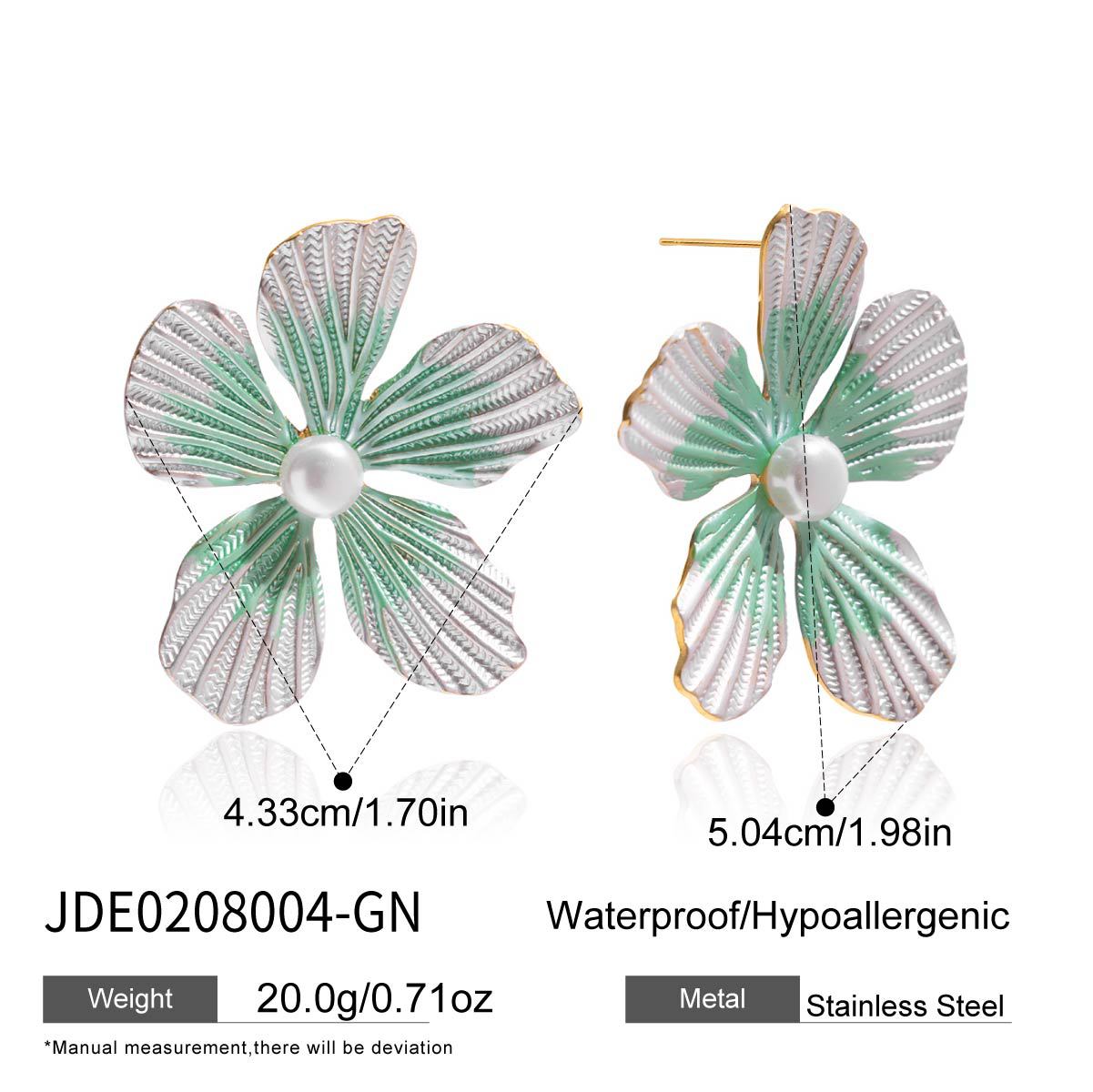 Damen Blüten Ohrhänger aus hypoallergenem Edelstahl mit hochwertiger Verarbeitung Shop Nory