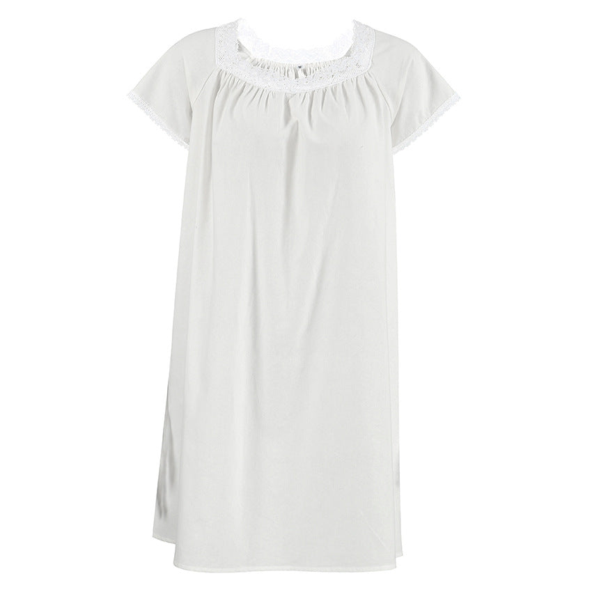 Damen Nachthemd mit feinen Spitzenverzierungen