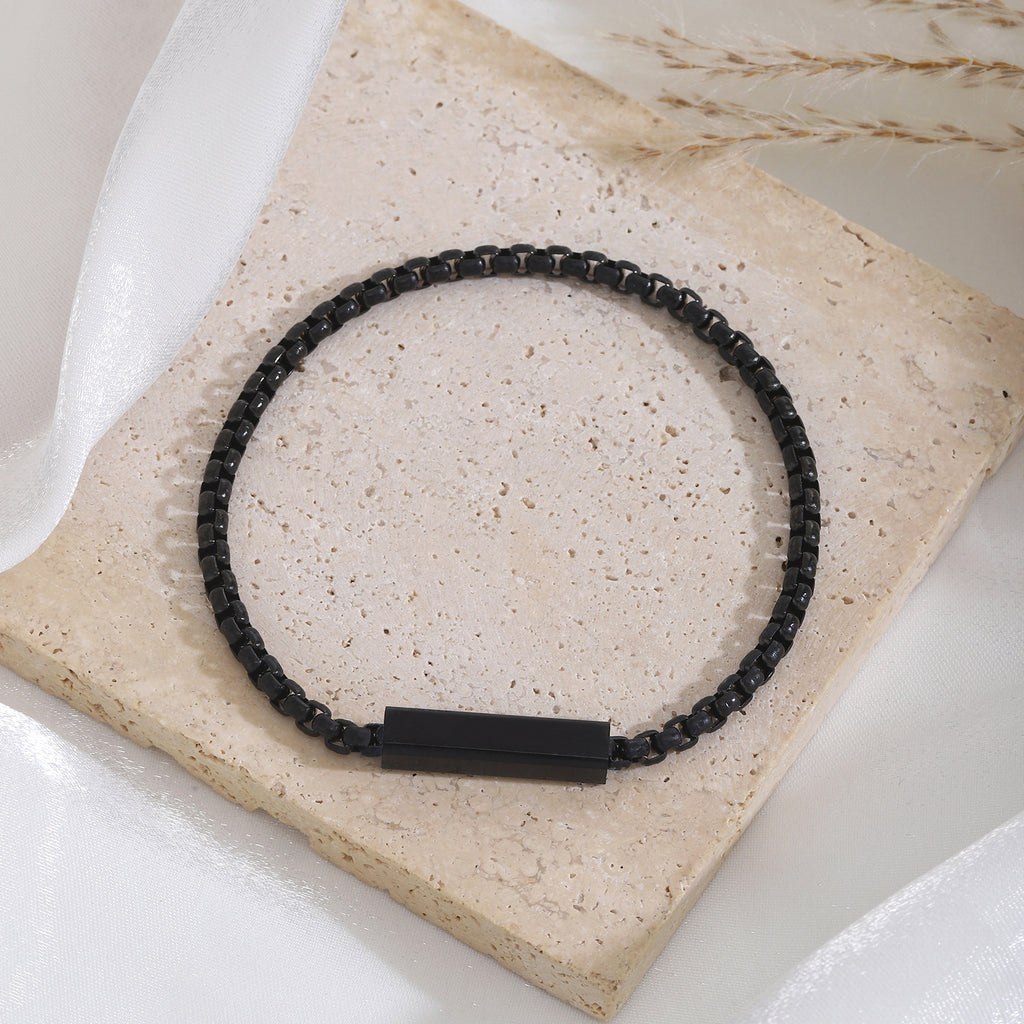 Damen Gliederarmband mit personalisierbarem Plättchen Shop Nory