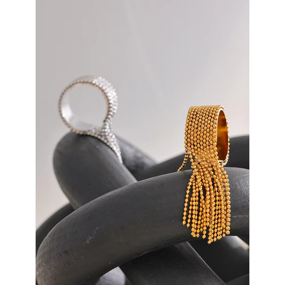 Damen eleganter und verstellbarer Armreif mit klassischen Perlenakzenten Shop Nory