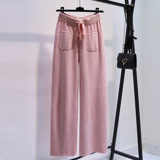 Damen Weite Jersey-Hose mit elastischem Bund und praktischen Taschen Shop Nory