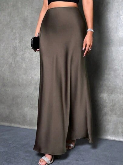 Damen Maxirock mit fließendem Schnitt und elegantem Fall