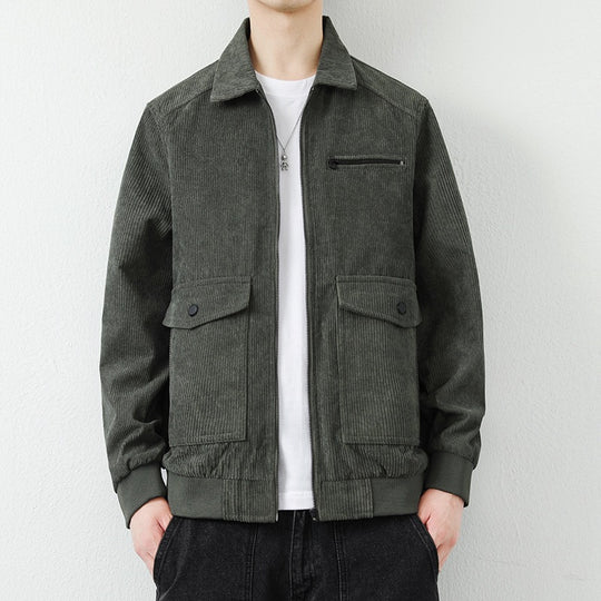 Herren Lässige Cordjacke mit praktischen Taschen Shop Nory