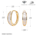 Damen Creolen mit funkelnden Zirkonsteinen aus hochwertigem 925 Sterling Silber Shop Nory