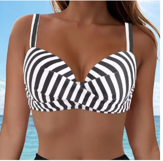 Damen Elegantes Bikinioberteil mit Wickeldesign
