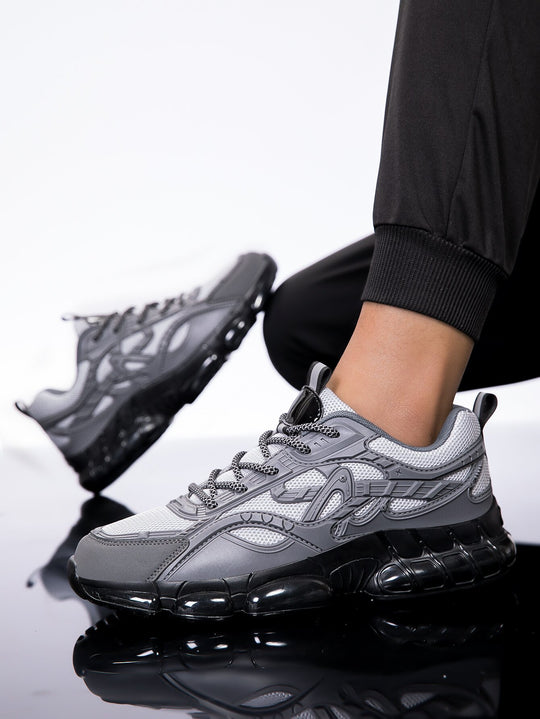 Herren Sportlicher Chunky-Sneaker mit glänzenden Overlays und gedämpfter Luftkissen-Sohle Shop Nory