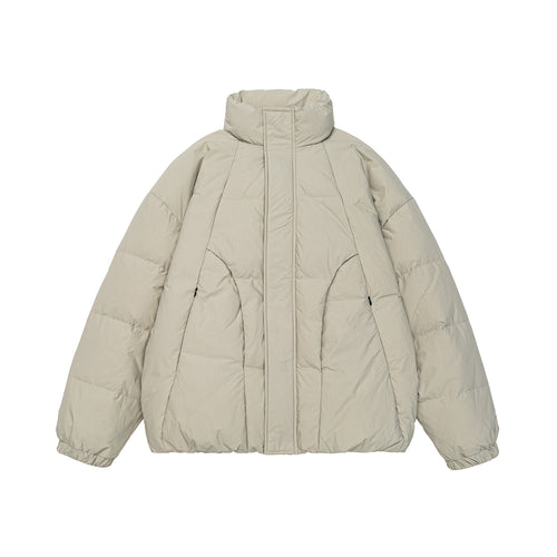 Damen Voluminöse Steppjacke mit hohem Stehkragen und winddichter Frontblende Shop Nory