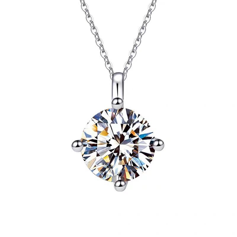 Damen elegante Halskette mit funkelndem Zirkonia-Anhänger Shop Nory
