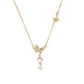 Damen zarte Halskette mit filigranem Schmetterlingsdesign und funkelnden Zirkonia Shop Nory