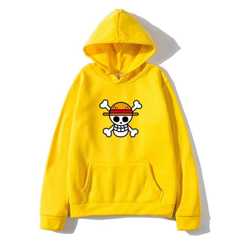 Damen Kapuzenpullover mit kreativem Piratenmotiv und bequemer Passform