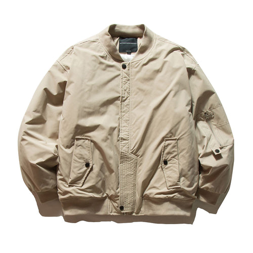 Herren Gepolsterte Bomberjacke im MA-1 Stil mit Ärmel‑Utilitytasche Shop Nory