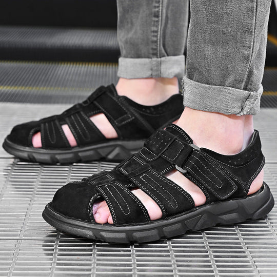 Herren bequeme Sandalen aus hochwertigem Leder