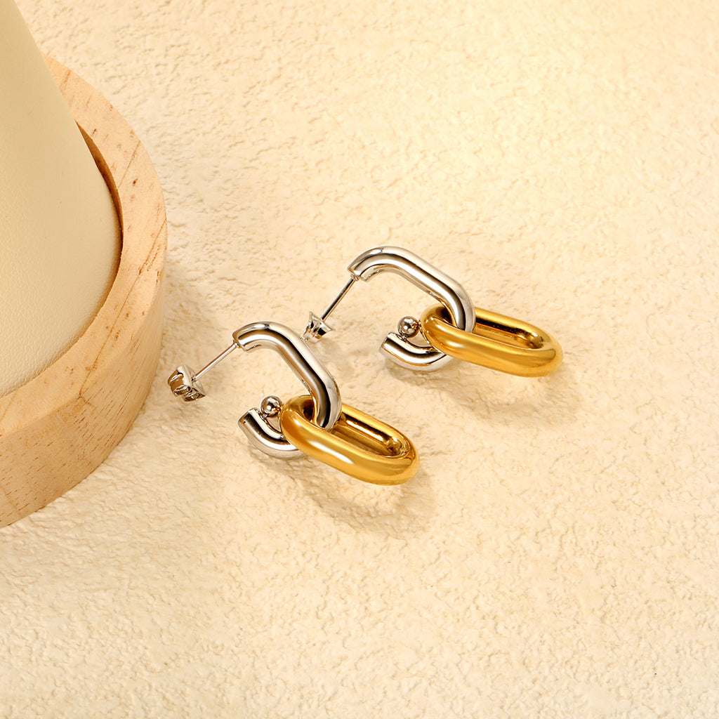Damen Hängende Ohrstecker aus hochwertigem Edelstahl mit muschelförmigem Design Shop Nory