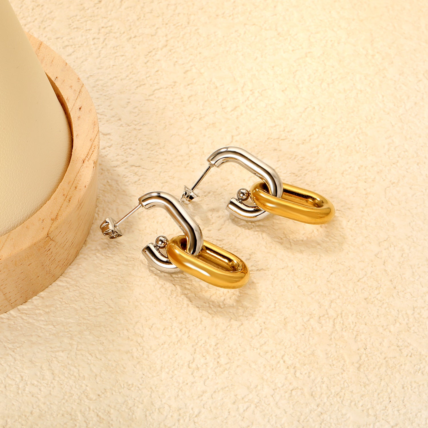 Damen Hängende Ohrstecker aus hochwertigem Edelstahl mit muschelförmigem Design Shop Nory