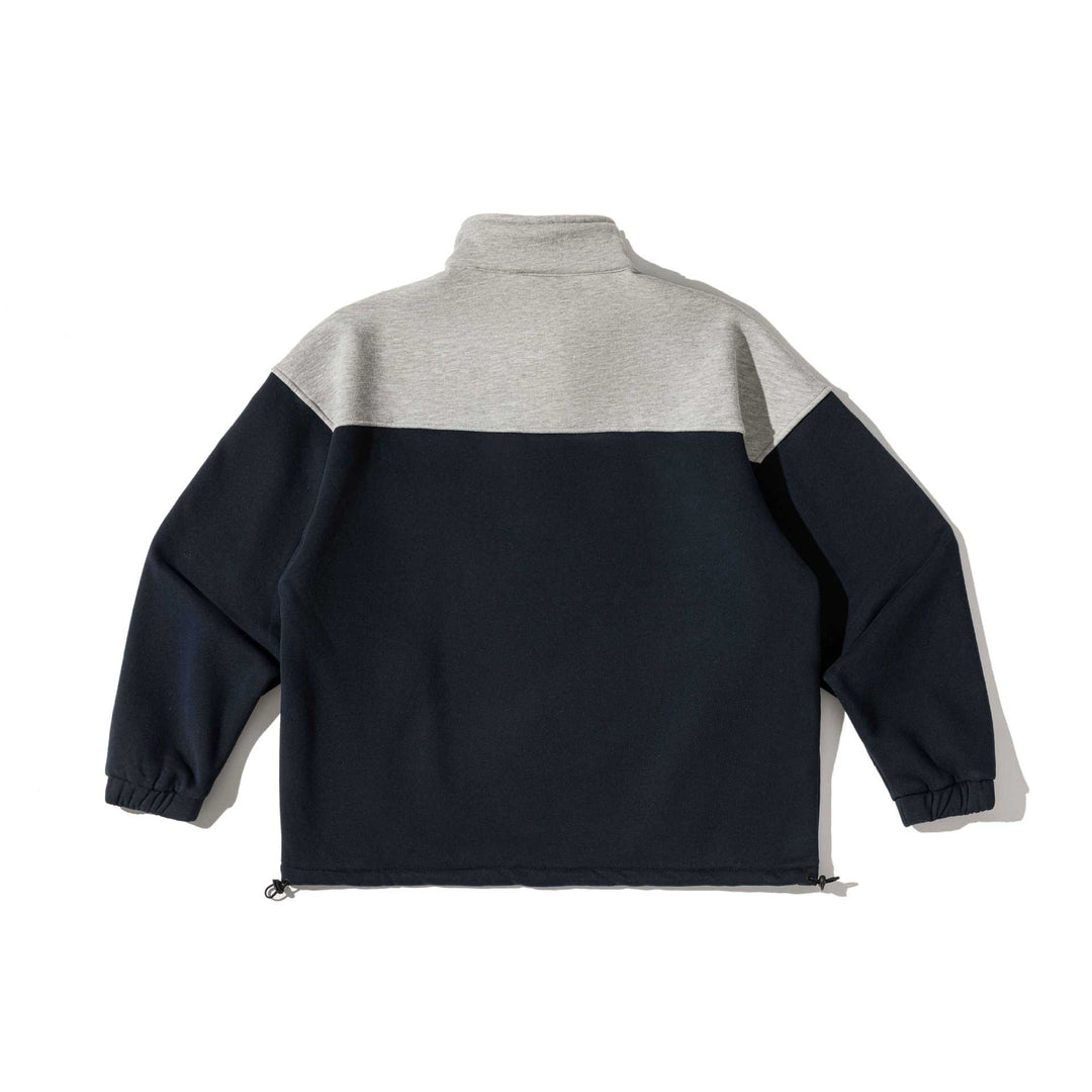 Unisex Halbzip-Sweatshirt im Oversize-Boxy-Schnitt mit hohem Stehkragen und Kängurutasche Shop Nory