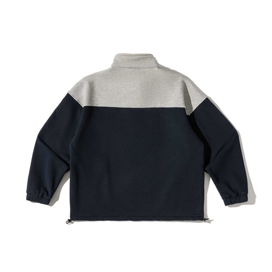 Unisex Halbzip-Sweatshirt im Oversize-Boxy-Schnitt mit hohem Stehkragen und Kängurutasche Shop Nory