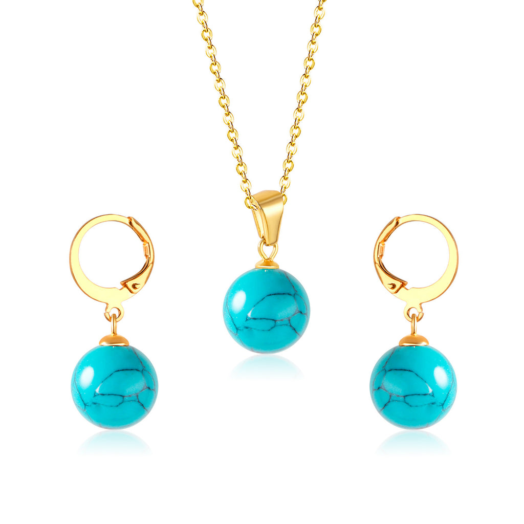 Damen Schmuckset mit eleganten Perlenanhängern Shop Nory
