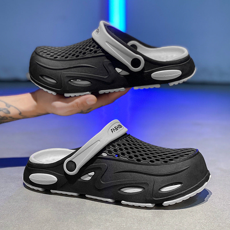 Herren Atmungsaktive Clogs mit verstellbarem Riemen