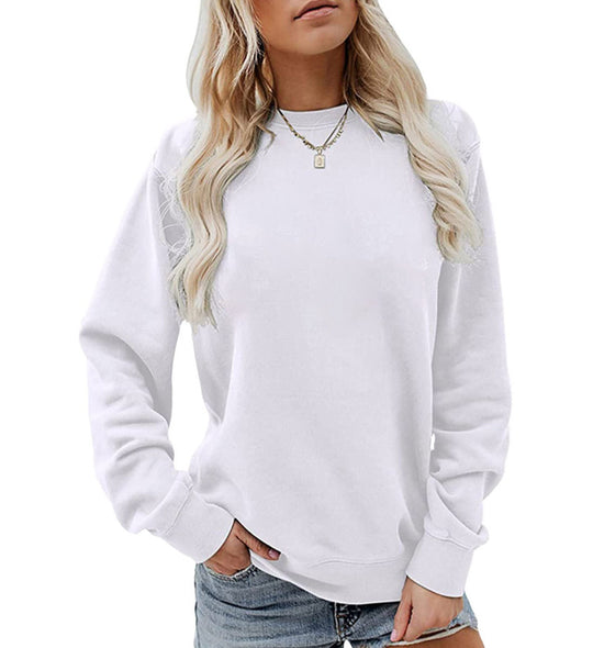 Damen nan lässiges Oversize Sweatshirt mit Rundhalsausschnitt und weichem Baumwollfleece Shop Nory