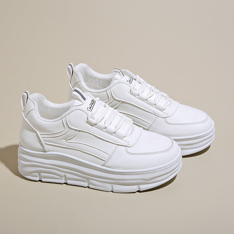Damen Komfortable Plateau-Sneakers mit atmungsaktivem Obermaterial