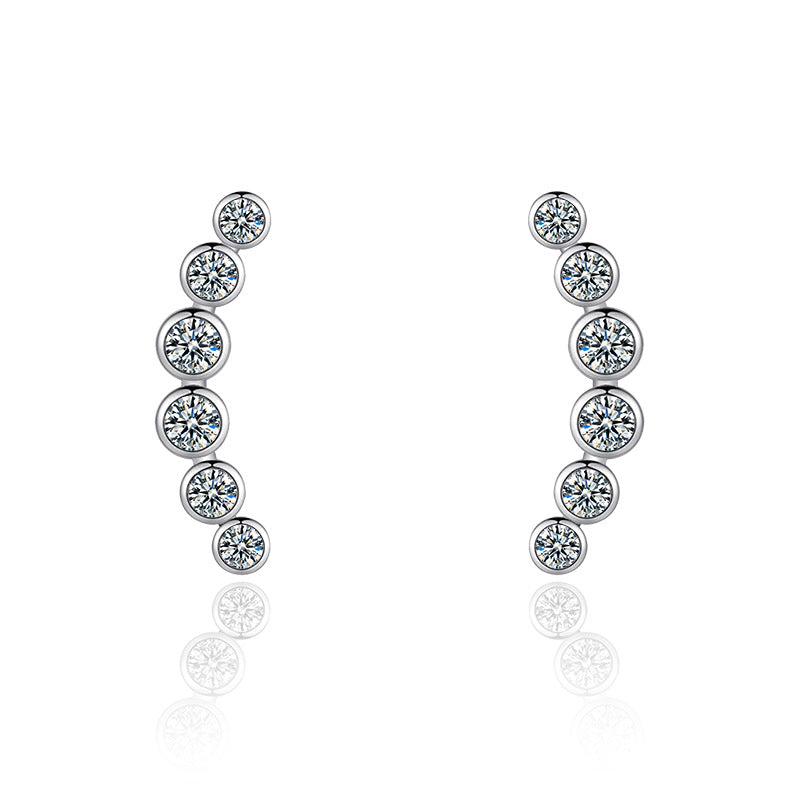 Damen Ohrstecker mit integriertem Zirkonia-Besatz und elegantem Design Shop Nory