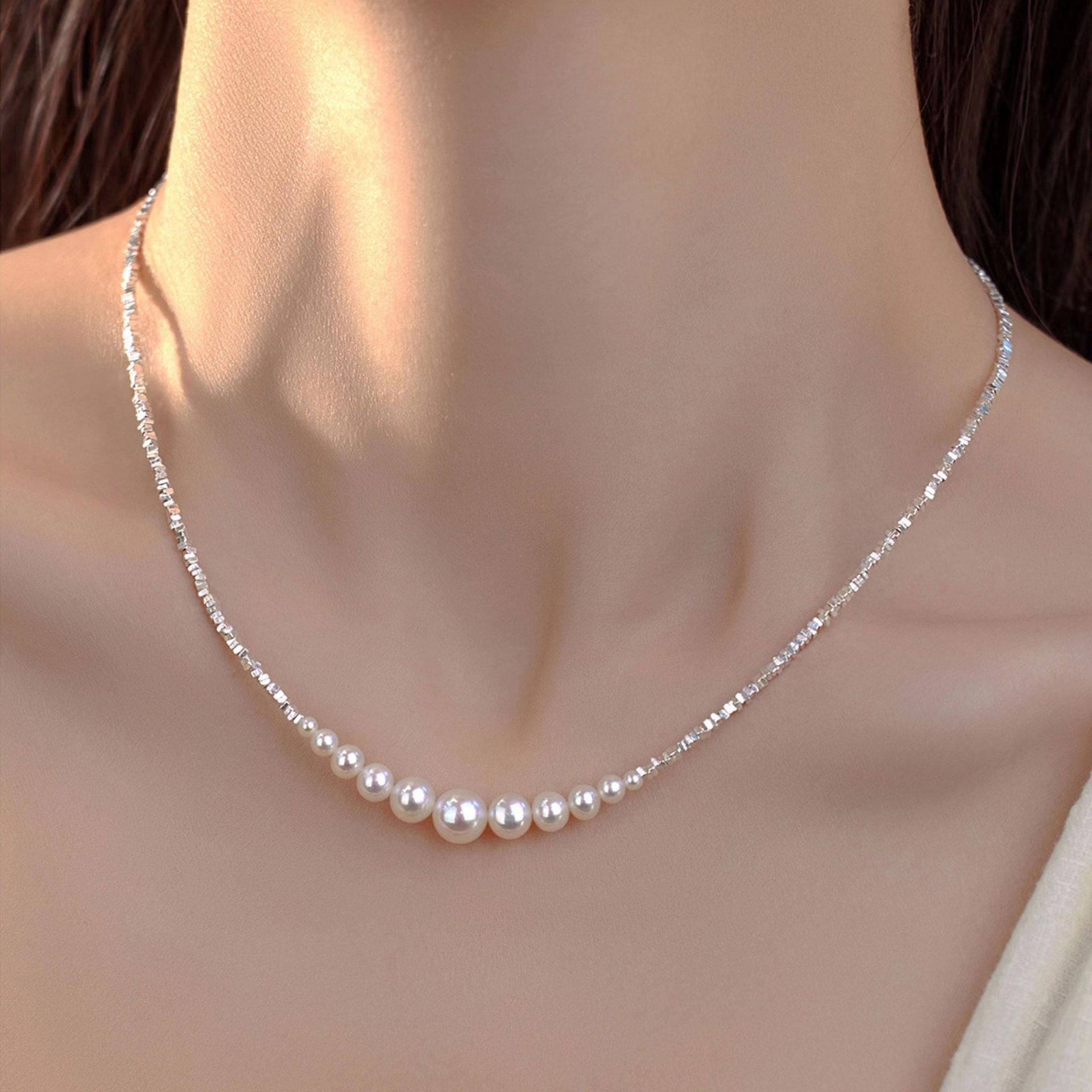 Damen Perlenhalskette mit stilvollem Design Shop Nory