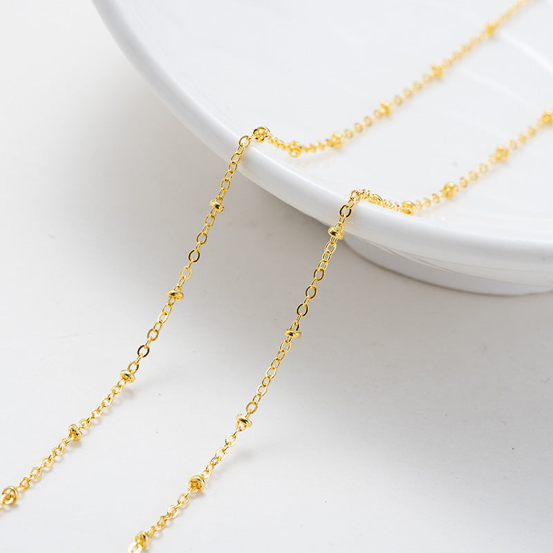 Damen Zarte Gold Perlenkette Shop Nory