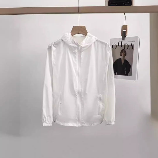 Damen Leichte Übergangsjacke mit Kapuze und Reißverschluss Shop Nory