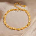 Frauen Elegante Blumen-inspirierte Link-Armband Shop Nory